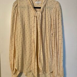 Peach Polka Dot Blouse